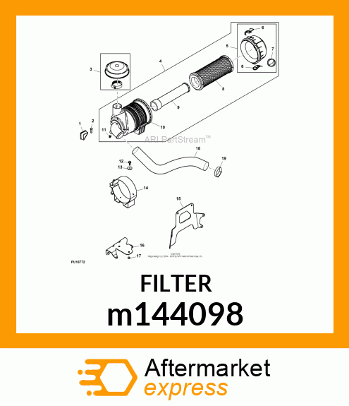 ELEMENT, AIR CLEANER m144098