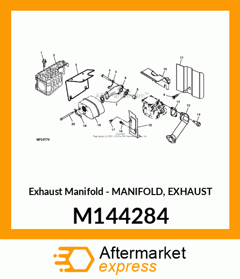 Exhaust Manifold M144284