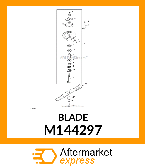 BLADE, LOW LIFT CUTTING 62RD M144297