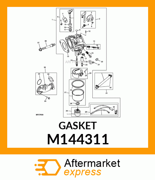 GASKET, INTAKE M144311