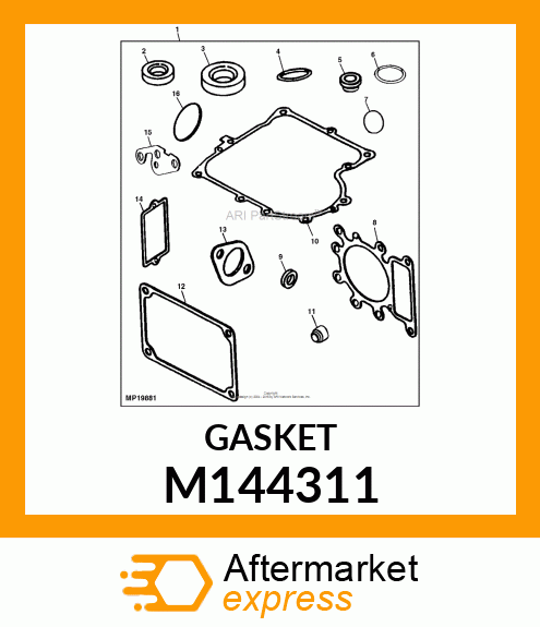 GASKET, INTAKE M144311