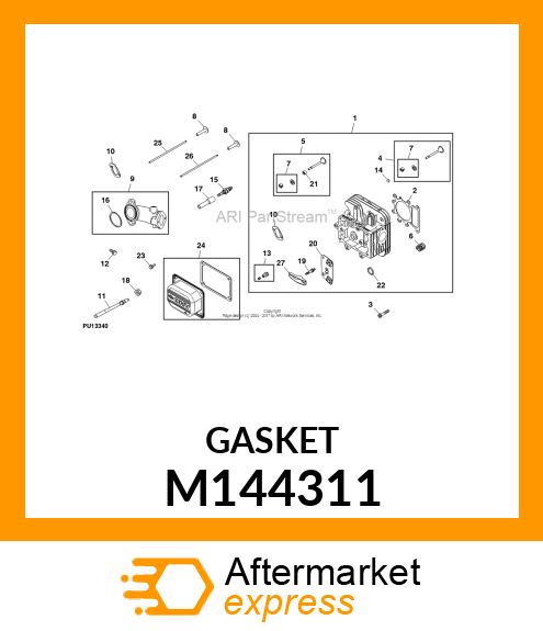 GASKET, INTAKE M144311