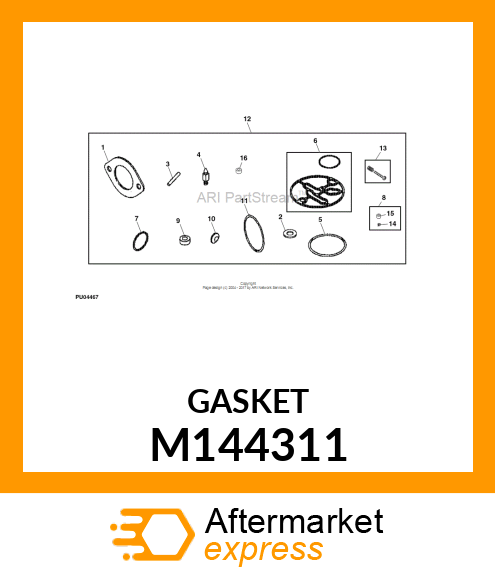 GASKET, INTAKE M144311