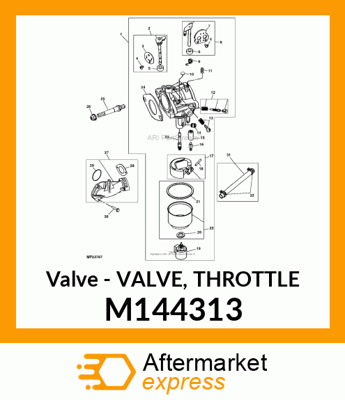 Valve Throttle M144313