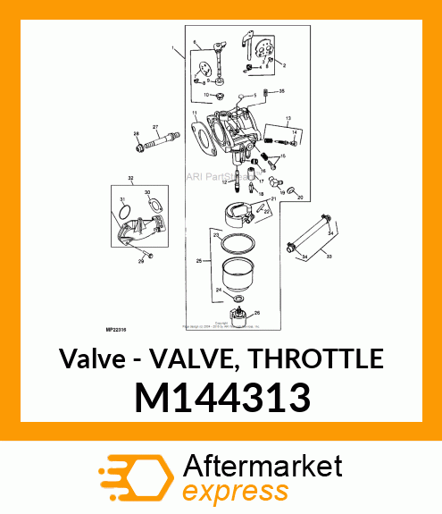 Valve Throttle M144313