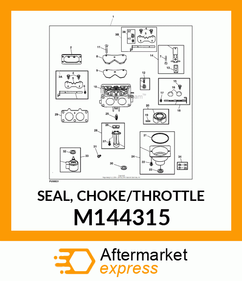 SEAL, CHOKE/THROTTLE M144315
