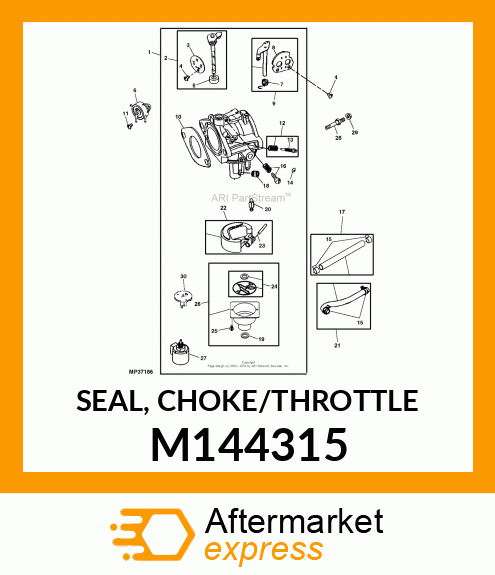 SEAL, CHOKE/THROTTLE M144315