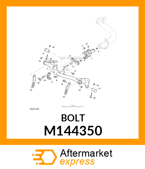 BOLT, SHOULDER M144350