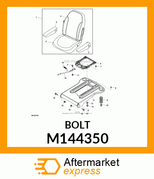 BOLT, SHOULDER M144350