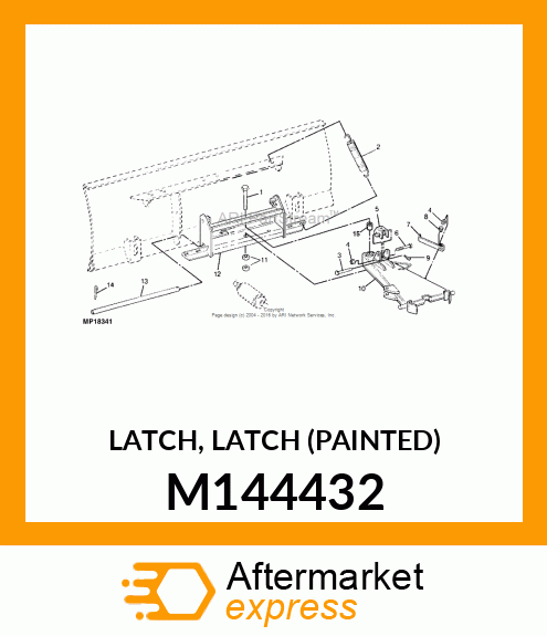 LATCH, LATCH (PAINTED) M144432