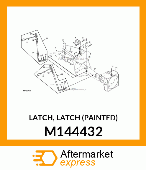 LATCH, LATCH (PAINTED) M144432