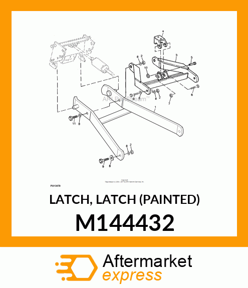 LATCH, LATCH (PAINTED) M144432