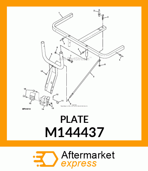 BRACKET, STOP M144437