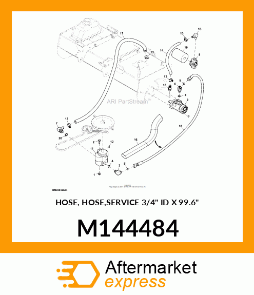 HOSE, HOSE,SERVICE 3/4" ID X 99.6" M144484