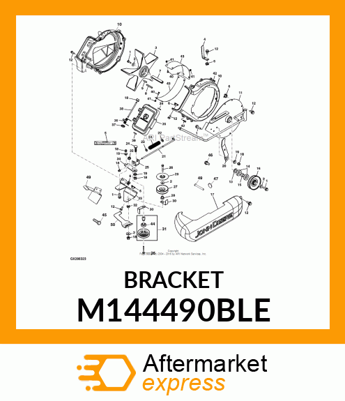 BRACKET, PF IDLER MOUNTING(PAINTED) M144490BLE