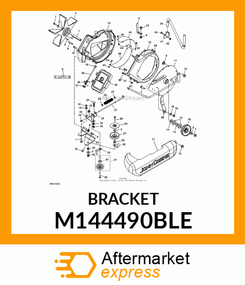 BRACKET, PF IDLER MOUNTING(PAINTED) M144490BLE