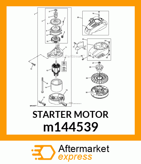 STARTER MOTOR m144539