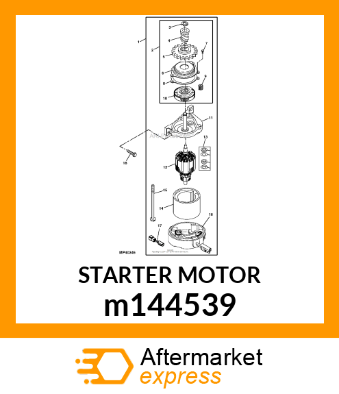 STARTER MOTOR m144539