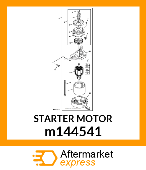 STARTER MOTOR m144541