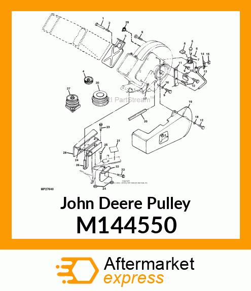 PULLEY, JACKSHEAVE (PAINTED) M144550