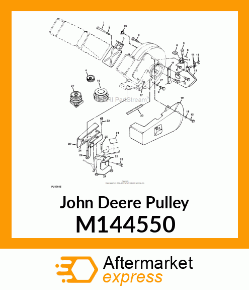 PULLEY, JACKSHEAVE (PAINTED) M144550