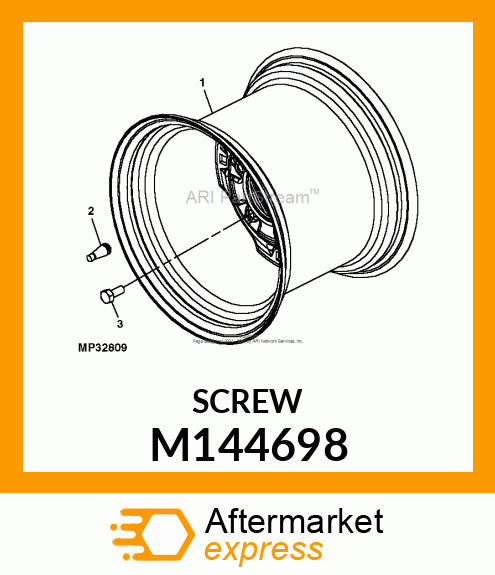 WHEEL BOLT, BOLT, WHEEL M144698