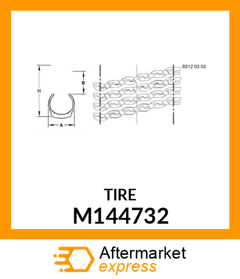 TIRE, TURF 20X10.00 M144732