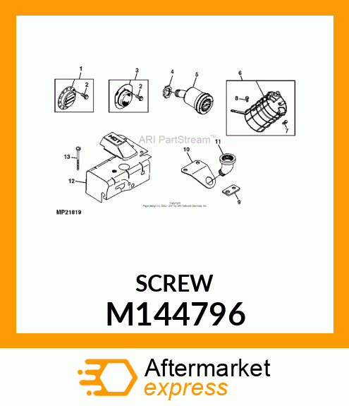 Screw - SCREW, SUMP MOUNTING M144796