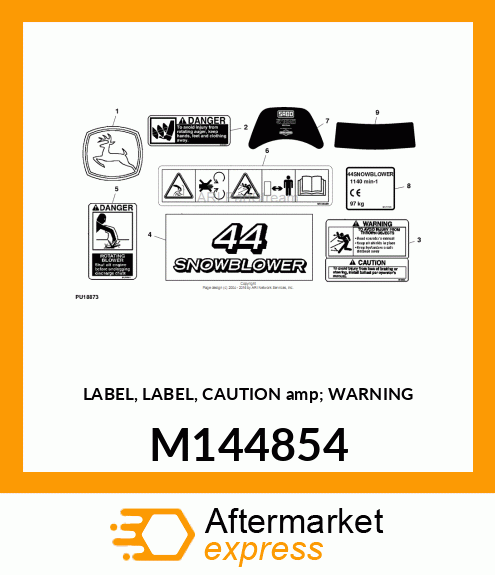 LABEL, LABEL, CAUTION amp; WARNING M144854