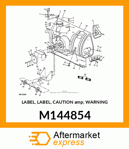 LABEL, LABEL, CAUTION amp; WARNING M144854