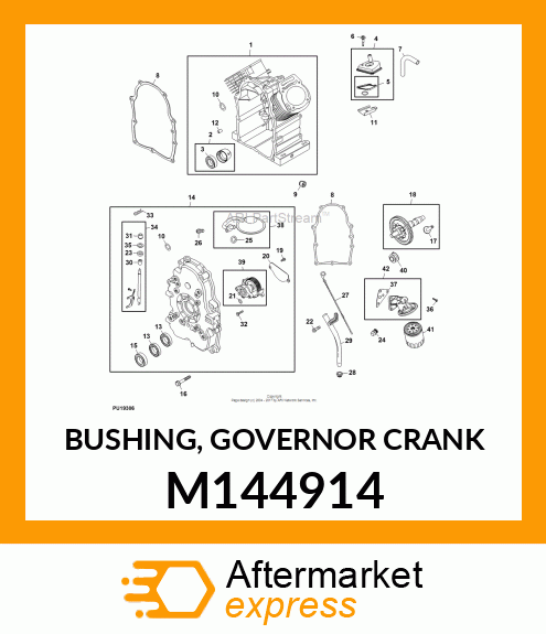 BUSHING, GOVERNOR CRANK M144914