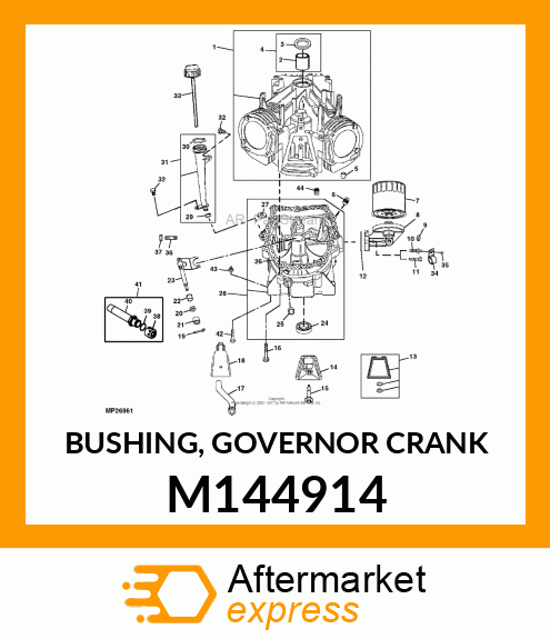 BUSHING, GOVERNOR CRANK M144914