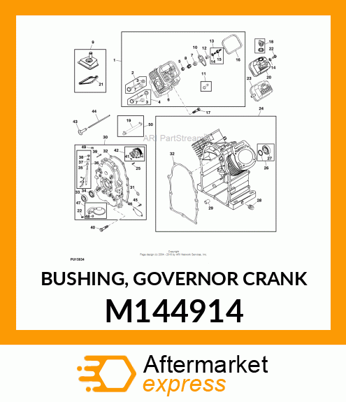 BUSHING, GOVERNOR CRANK M144914