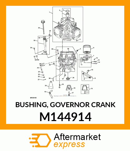 BUSHING, GOVERNOR CRANK M144914