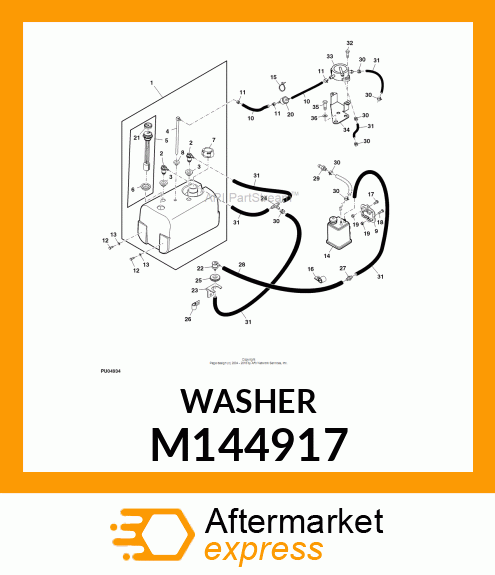 WASHER, FUEL PUMP BRACKET M144917