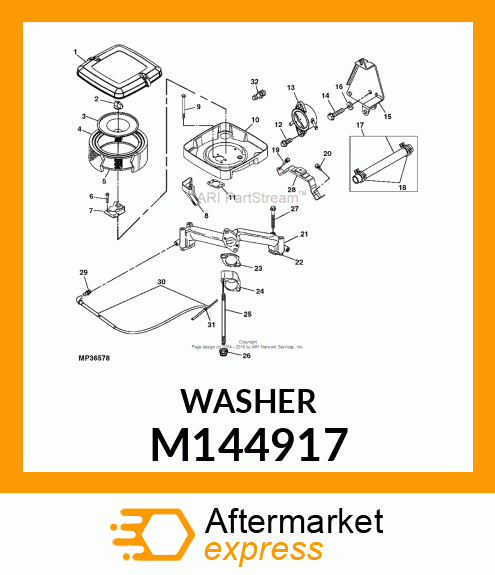 WASHER, FUEL PUMP BRACKET M144917