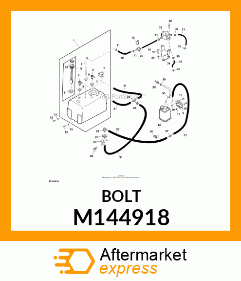 SCREW, FUEL PUMP BRACKET M144918