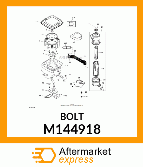 SCREW, FUEL PUMP BRACKET M144918