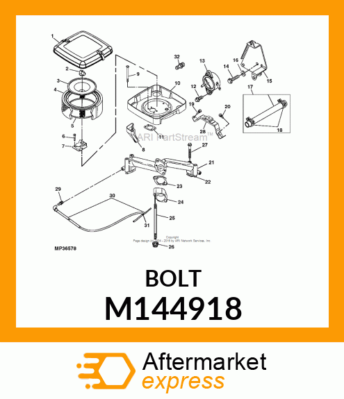 SCREW, FUEL PUMP BRACKET M144918