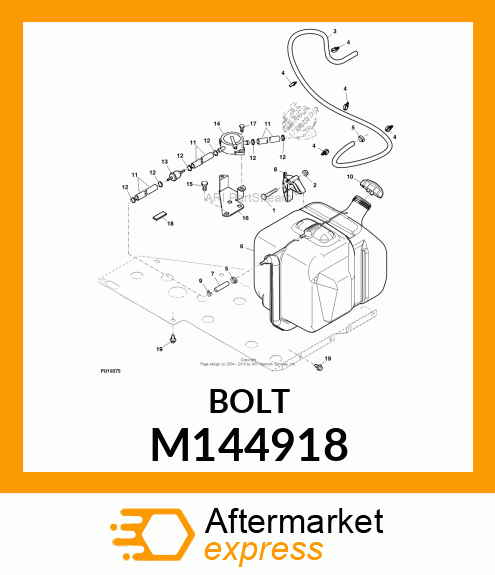 SCREW, FUEL PUMP BRACKET M144918