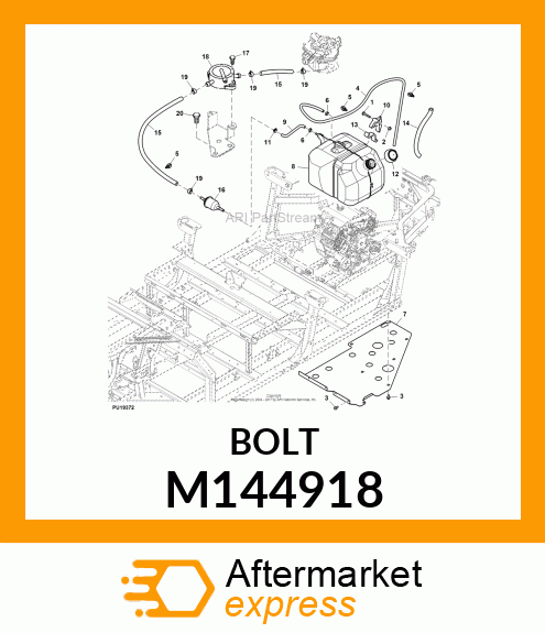 SCREW, FUEL PUMP BRACKET M144918