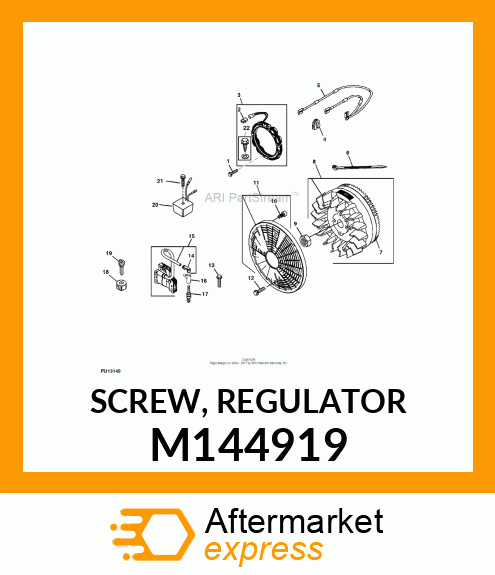 SCREW, REGULATOR M144919