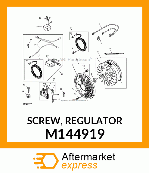 SCREW, REGULATOR M144919