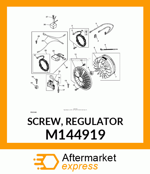 SCREW, REGULATOR M144919