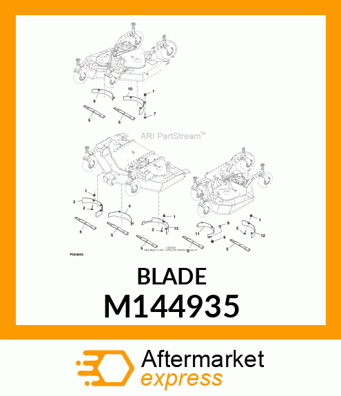 BLADE, MULCH (WAM/62RD) M144935