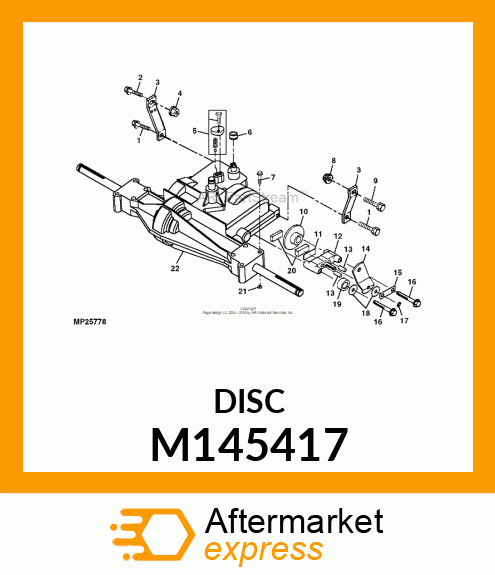 Brake Disk - BRAKE DISK, BRAKE DISC M145417