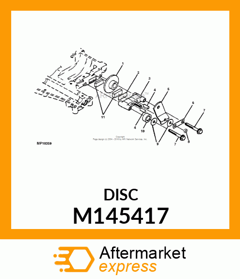 Brake Disk - BRAKE DISK, BRAKE DISC M145417