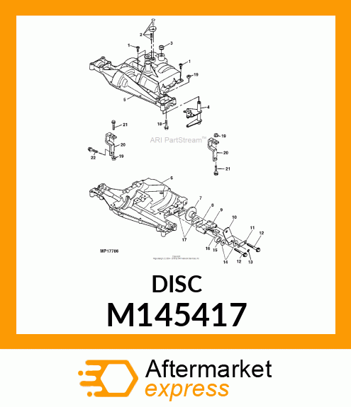 Brake Disk - BRAKE DISK, BRAKE DISC M145417