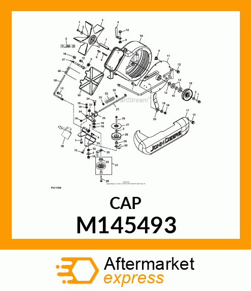 COVER, BLOWER EXHAUST M145493