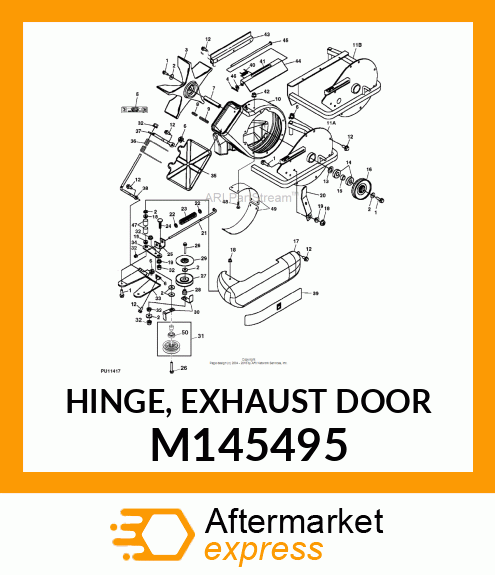 HINGE, EXHAUST DOOR M145495